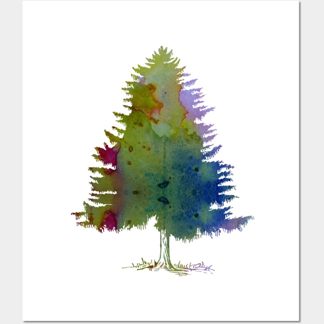 Fir Tree Wall Art by BittenByErmines